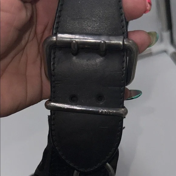 Fendi Oyster Black and Silver hardware small Shoulder Bag - Picture 13 of 16